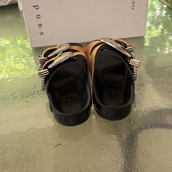 Sandro Western Buckle Sandals - Picture 4 of 10